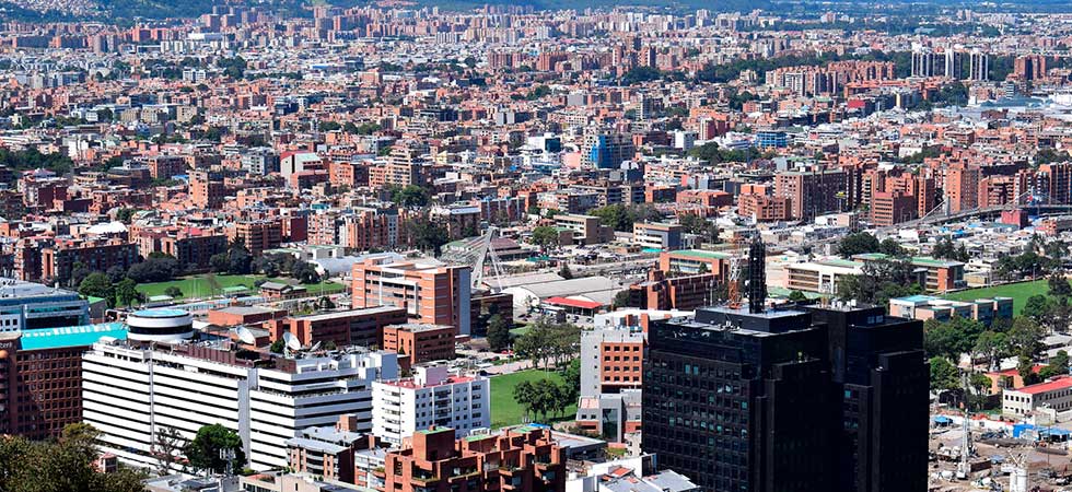 Bogota city skyline